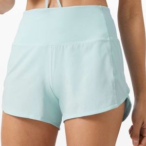 Lululemon Speed Up High Rise Lined Short 4” blue glow